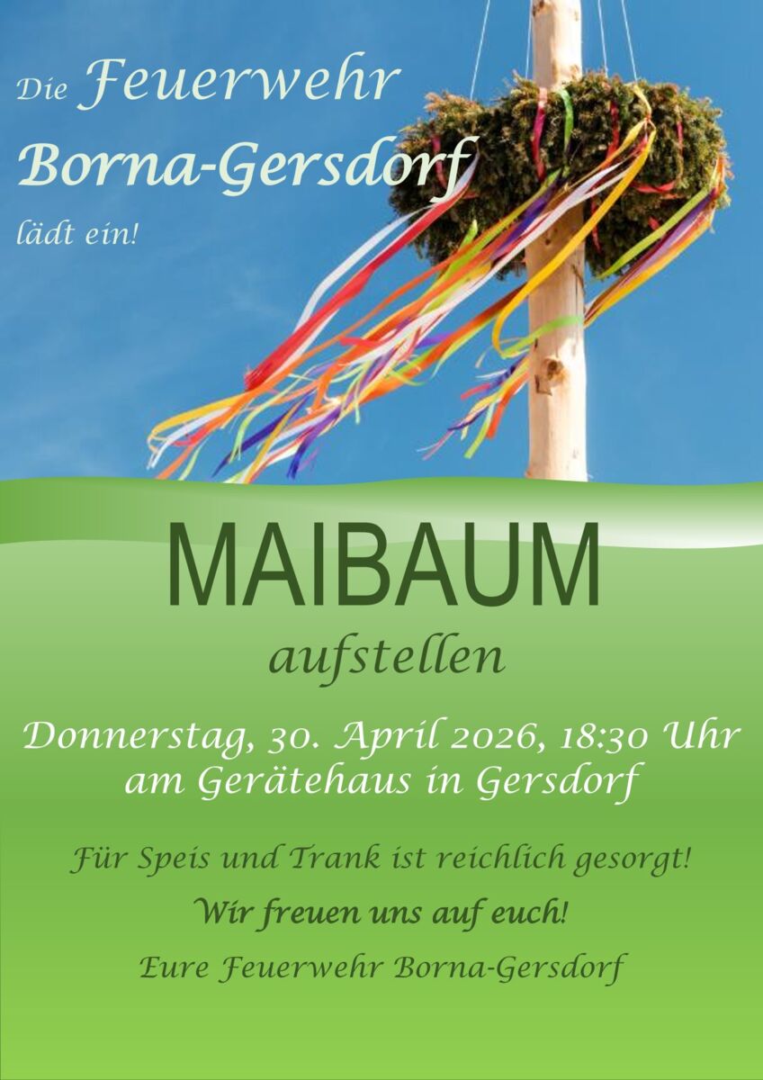 Flyer Maibaum aufstellen!